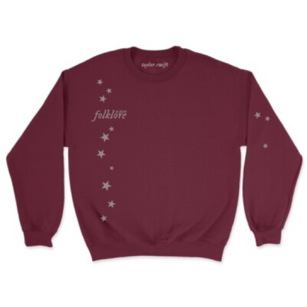 Taylor Swift Maroon Folklore Sweatshirt